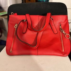 Leather concealed carry tote/purse